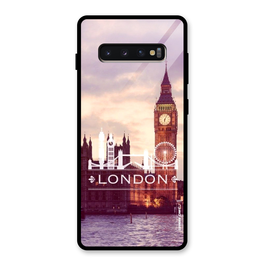 City Tower Glass Back Case for Galaxy S10 Plus