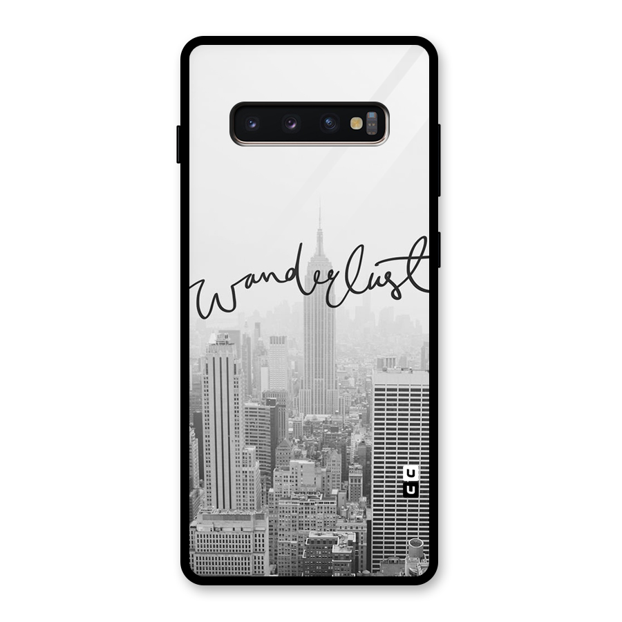 City Wanderlust Monochrome Glass Back Case for Galaxy S10 Plus