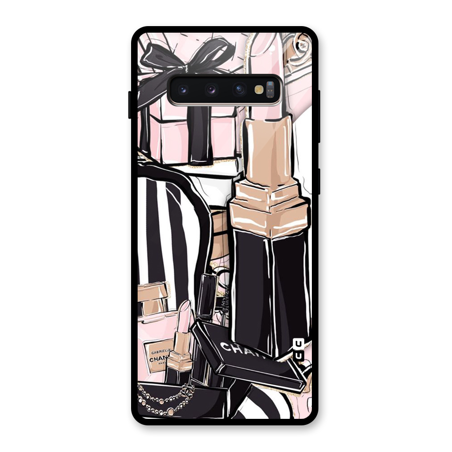 Class Girl Design Glass Back Case for Galaxy S10 Plus