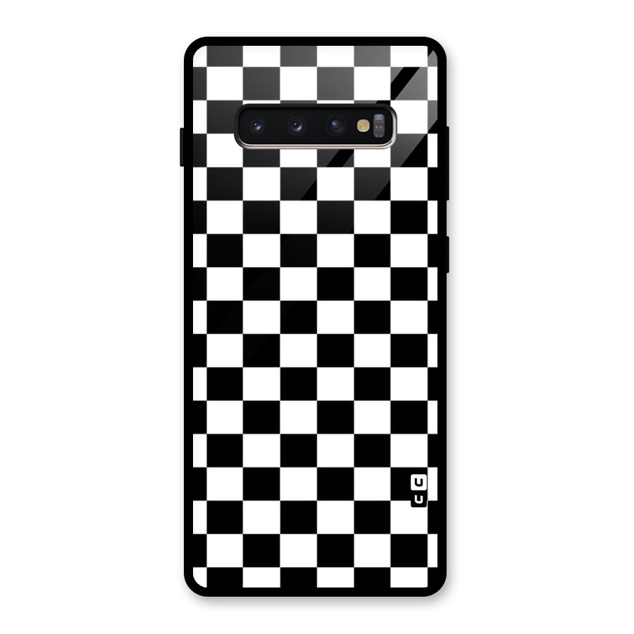 Classic Check Glass Back Case for Galaxy S10 Plus