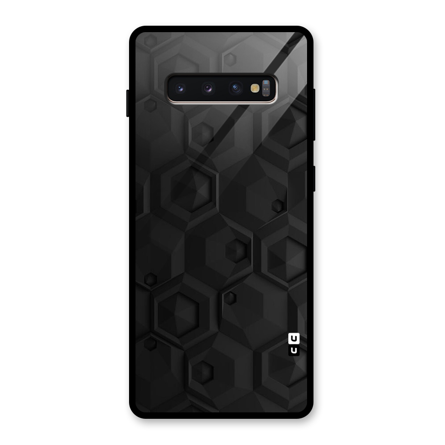 Classic Hexa Glass Back Case for Galaxy S10 Plus