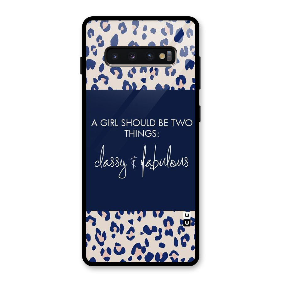 Classy and Fabulous Glass Back Case for Galaxy S10 Plus