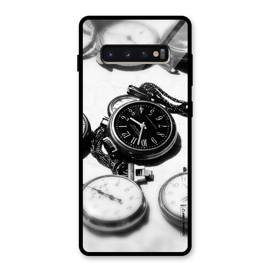 Clock Collection Glass Back Case for Galaxy S10 Plus
