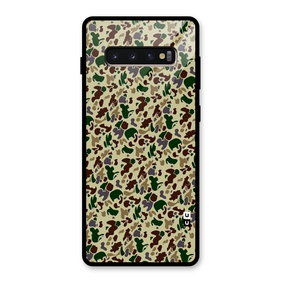 Colored Shapes Glass Back Case for Galaxy S10 Plus