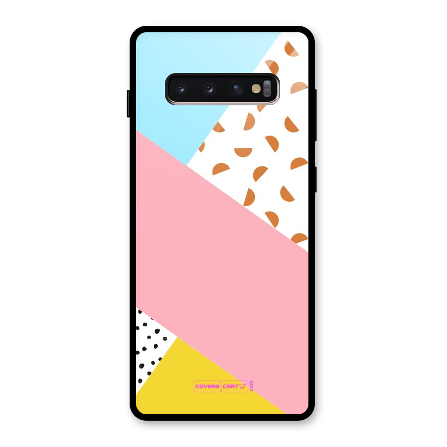 Colorful Abstract Glass Back Case for Galaxy S10 Plus