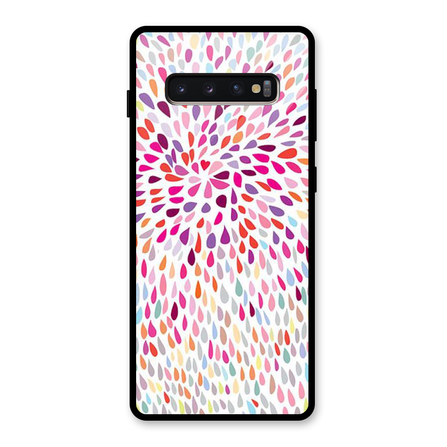 Colorful Decorative Pattern Glass Back Case for Galaxy S10 Plus