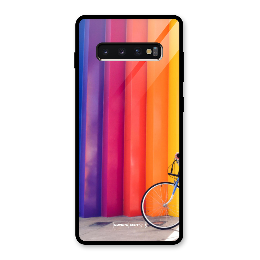 Colorful Walls Glass Back Case for Galaxy S10 Plus