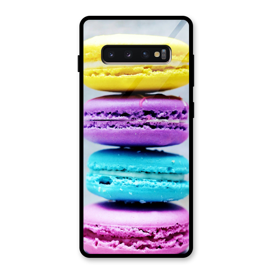 Colourful Whoopie Pies Glass Back Case for Galaxy S10 Plus