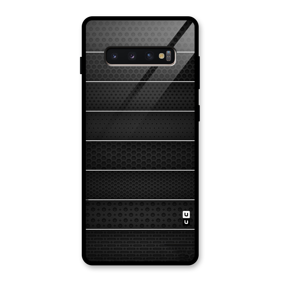 Concrete Stripes Glass Back Case for Galaxy S10 Plus