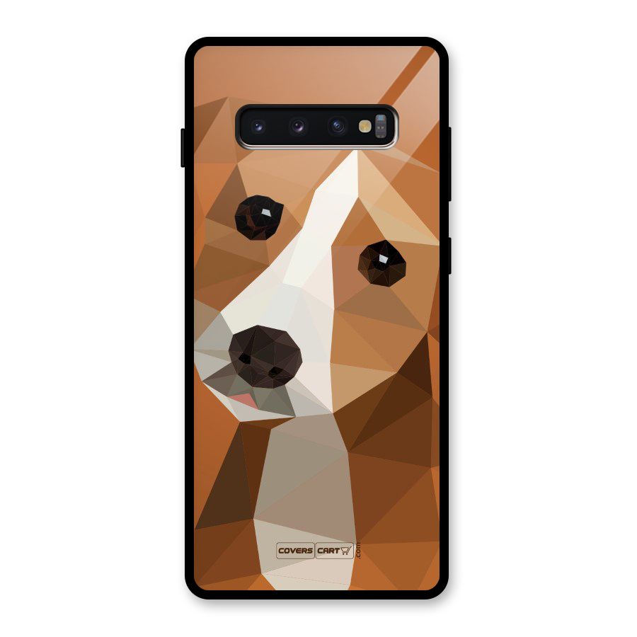Cute Dog Glass Back Case for Galaxy S10 Plus
