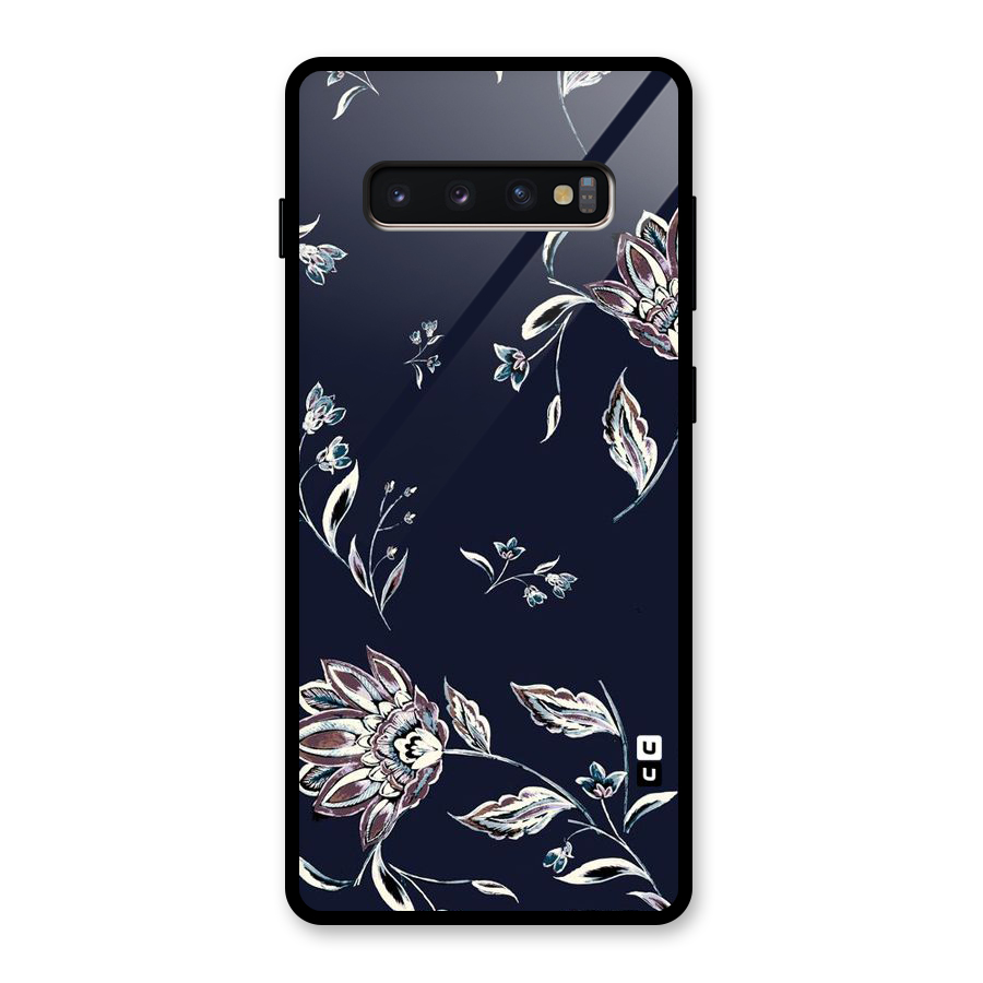 Cute Petals Glass Back Case for Galaxy S10 Plus