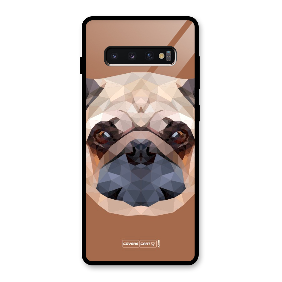 Cute Pug Glass Back Case for Galaxy S10 Plus