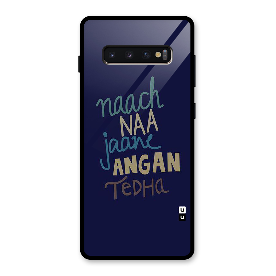 Dance Words Glass Back Case for Galaxy S10 Plus