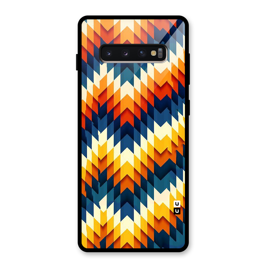 Delightful Design Glass Back Case for Galaxy S10 Plus