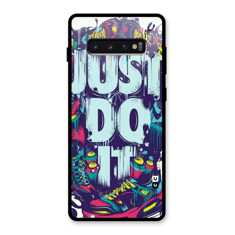 Do It Abstract Glass Back Case for Galaxy S10 Plus