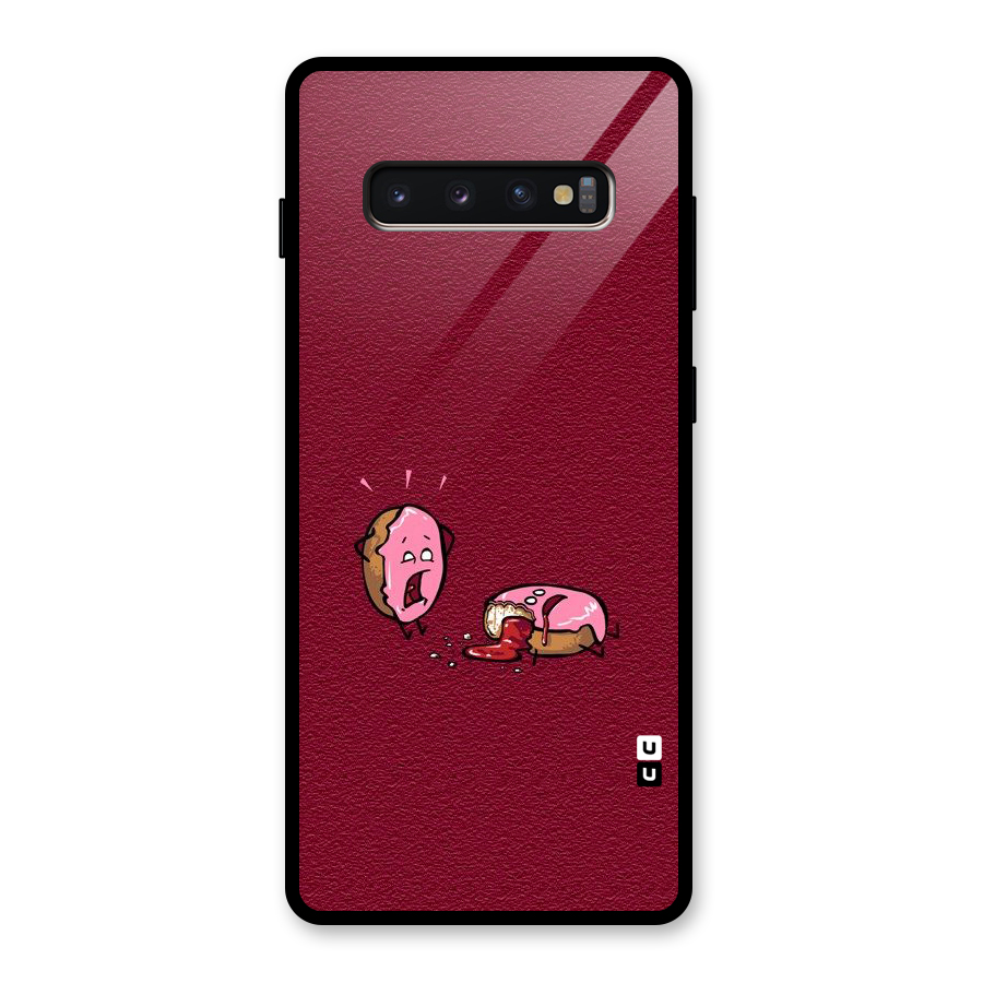 Donut Murder Glass Back Case for Galaxy S10 Plus