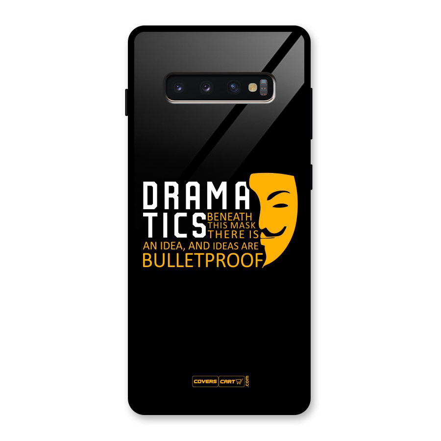Dramatics Glass Back Case for Galaxy S10 Plus