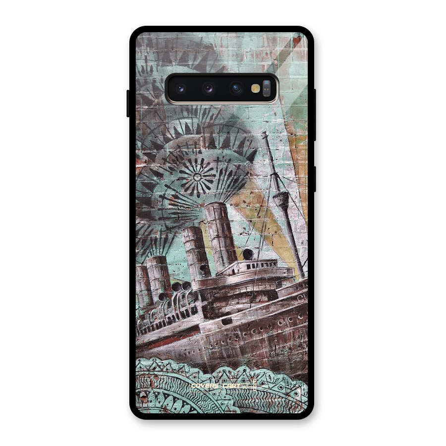 Dream Ship Glass Back Case for Galaxy S10 Plus