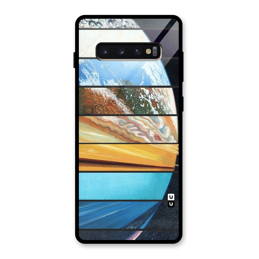 Earthly Design Glass Back Case for Galaxy S10 Plus