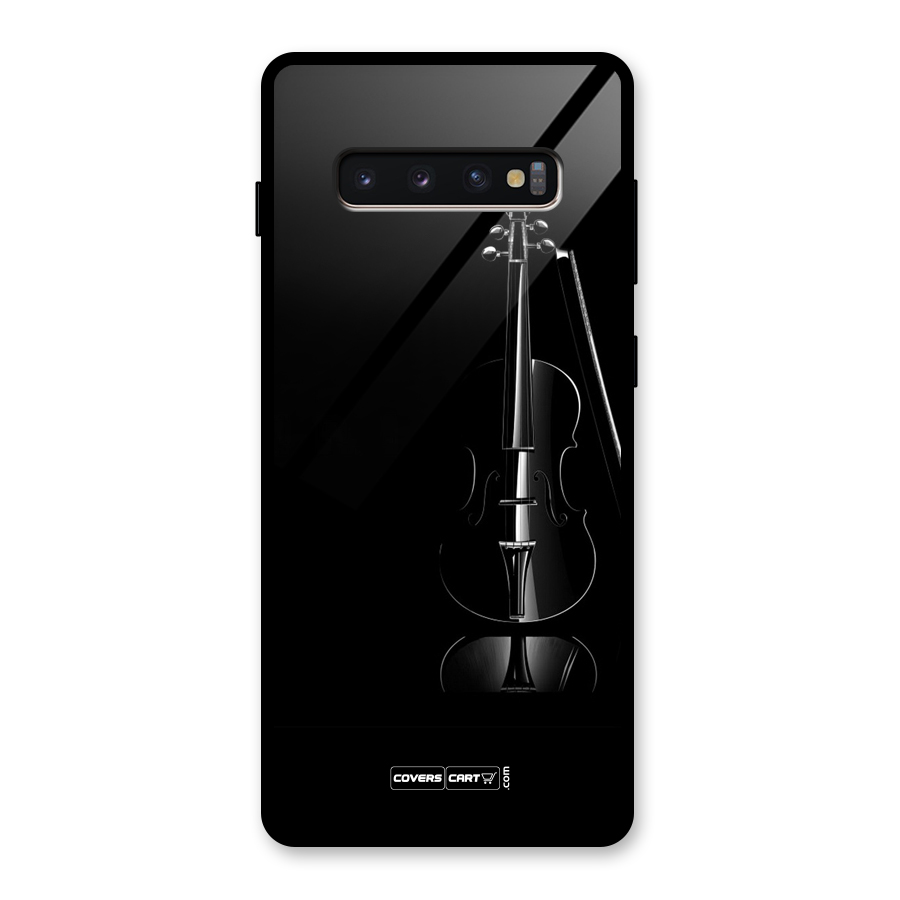 Elegant Violin Glass Back Case for Galaxy S10 Plus