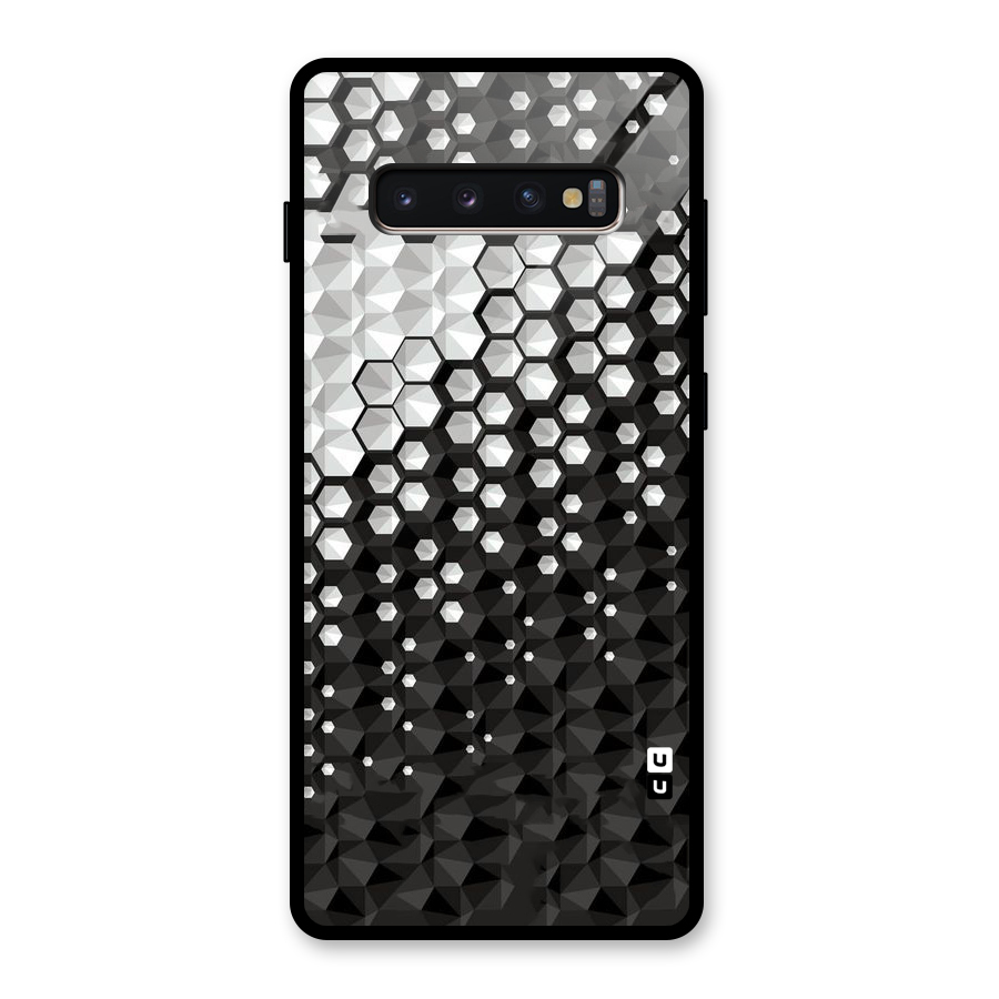 Elite Hexagonal Glass Back Case for Galaxy S10 Plus