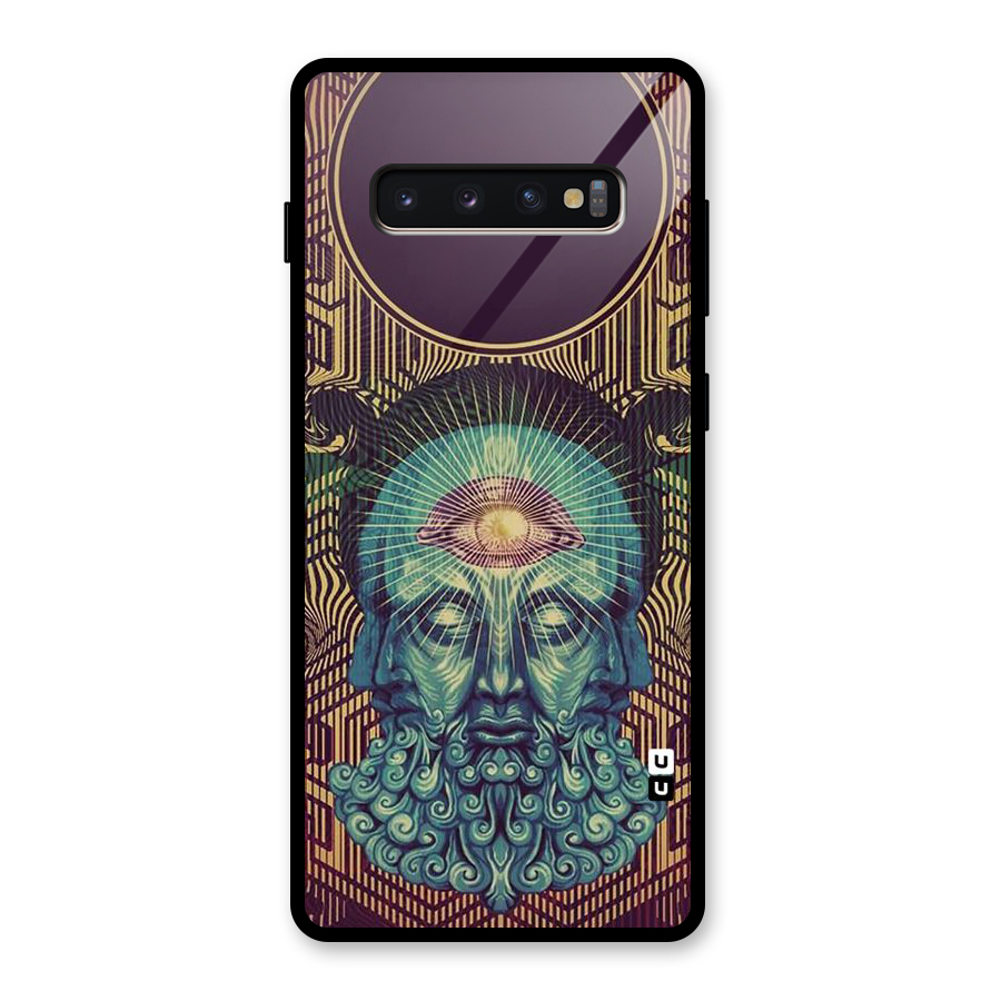 Eye Design Glass Back Case for Galaxy S10 Plus