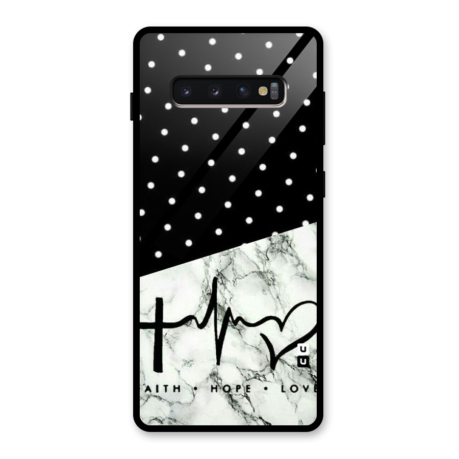 Faith Love Glass Back Case for Galaxy S10 Plus
