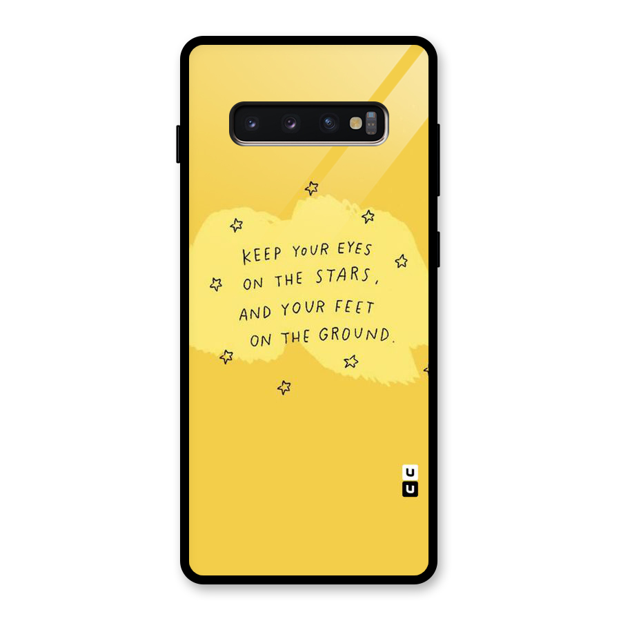 Feet On Ground Glass Back Case for Galaxy S10 Plus