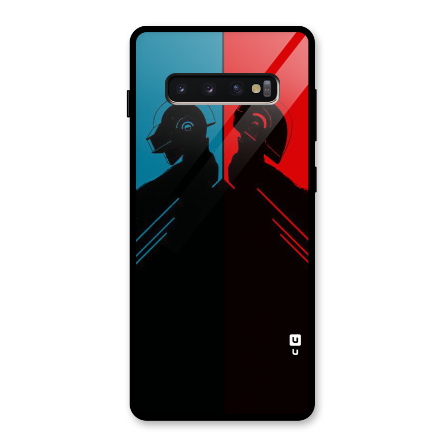 Fight Colours Glass Back Case for Galaxy S10 Plus