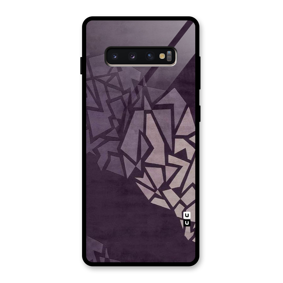 Fine Abstract Glass Back Case for Galaxy S10 Plus