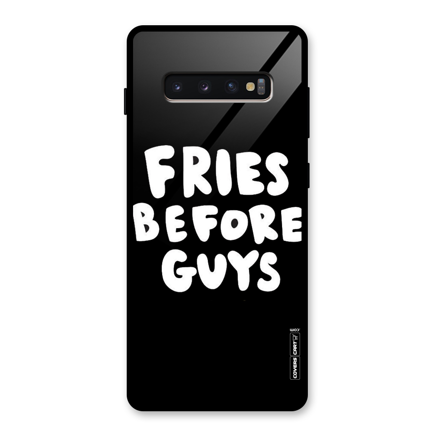 Fries Always Glass Back Case for Galaxy S10 Plus