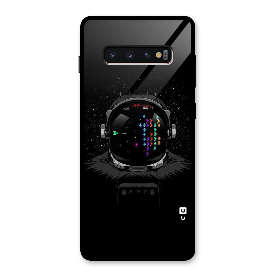 Gamer Head Glass Back Case for Galaxy S10 Plus