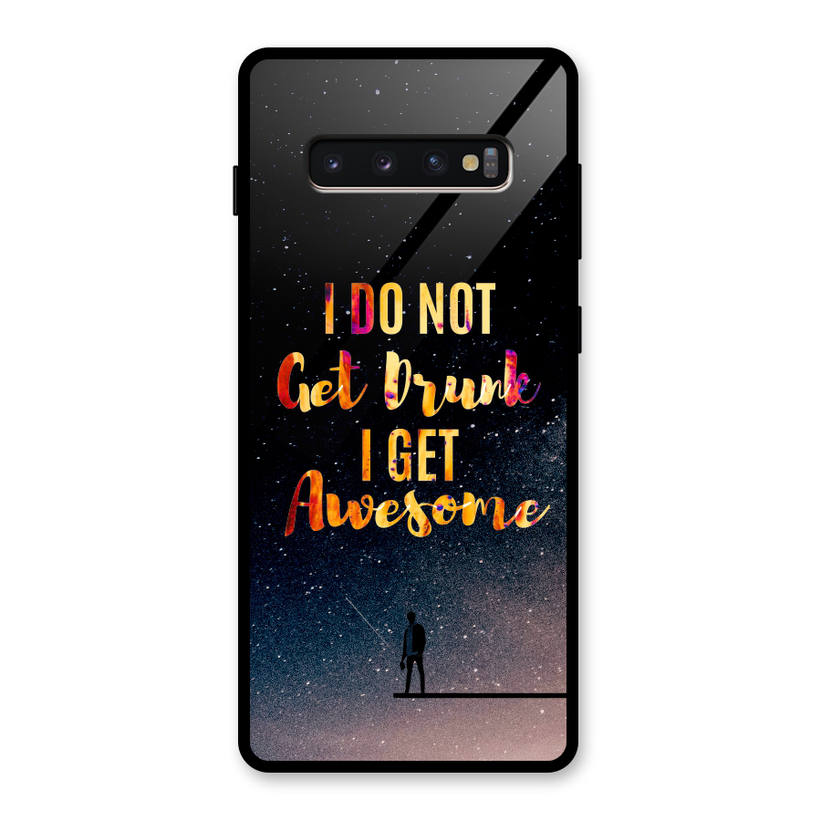 Get Awesome Glass Back Case for Galaxy S10 Plus