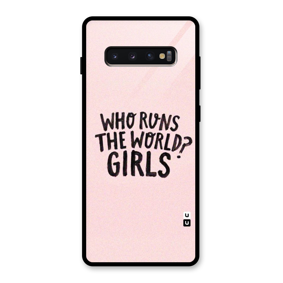 Girls World Glass Back Case for Galaxy S10 Plus