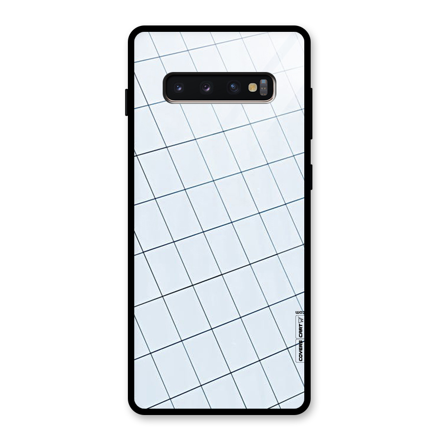 Glass Square Wall Glass Back Case for Galaxy S10 Plus