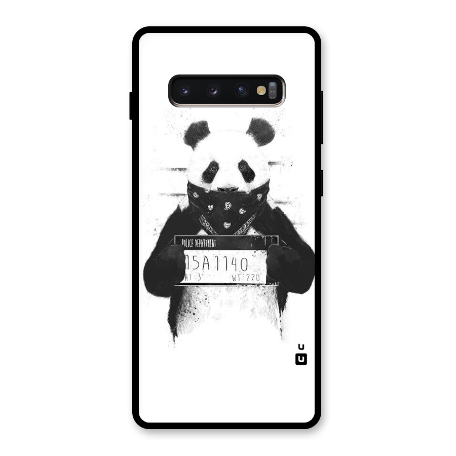 Guilty Panda Glass Back Case for Galaxy S10 Plus