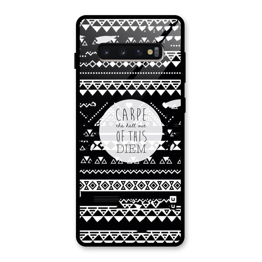 Hell Diem Glass Back Case for Galaxy S10 Plus