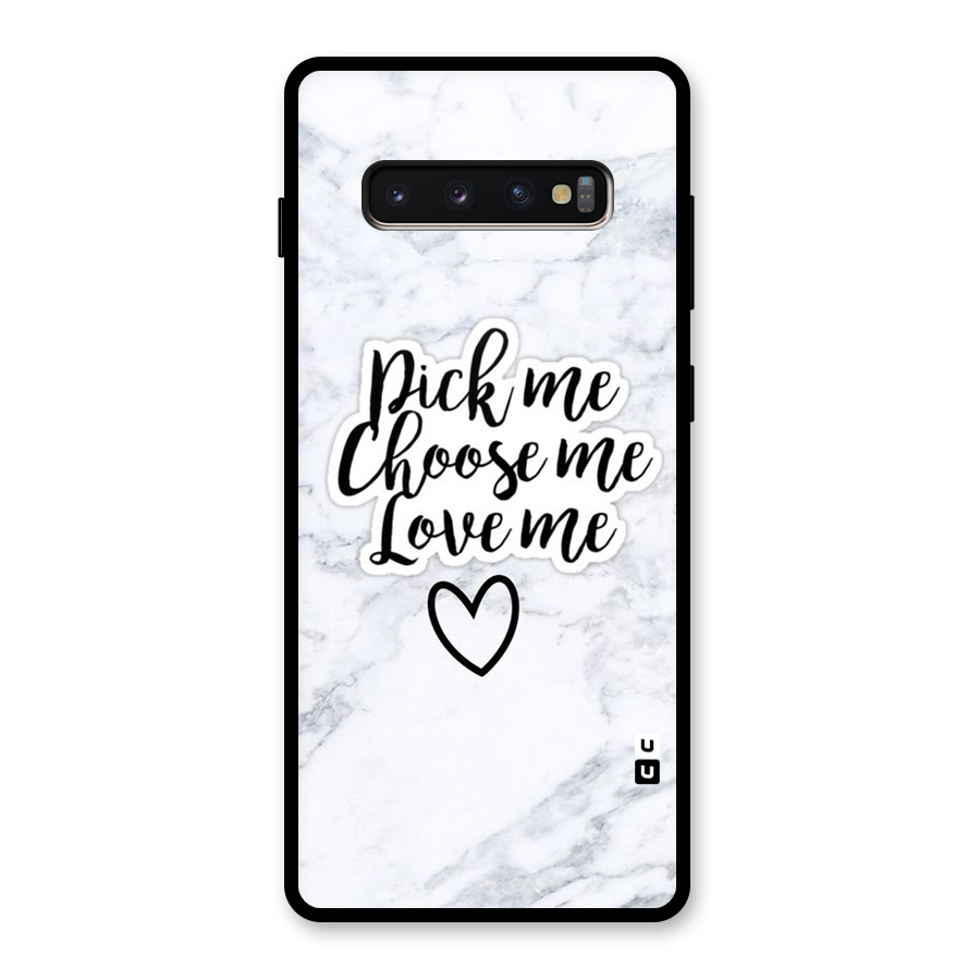 Just Me Glass Back Case for Galaxy S10 Plus