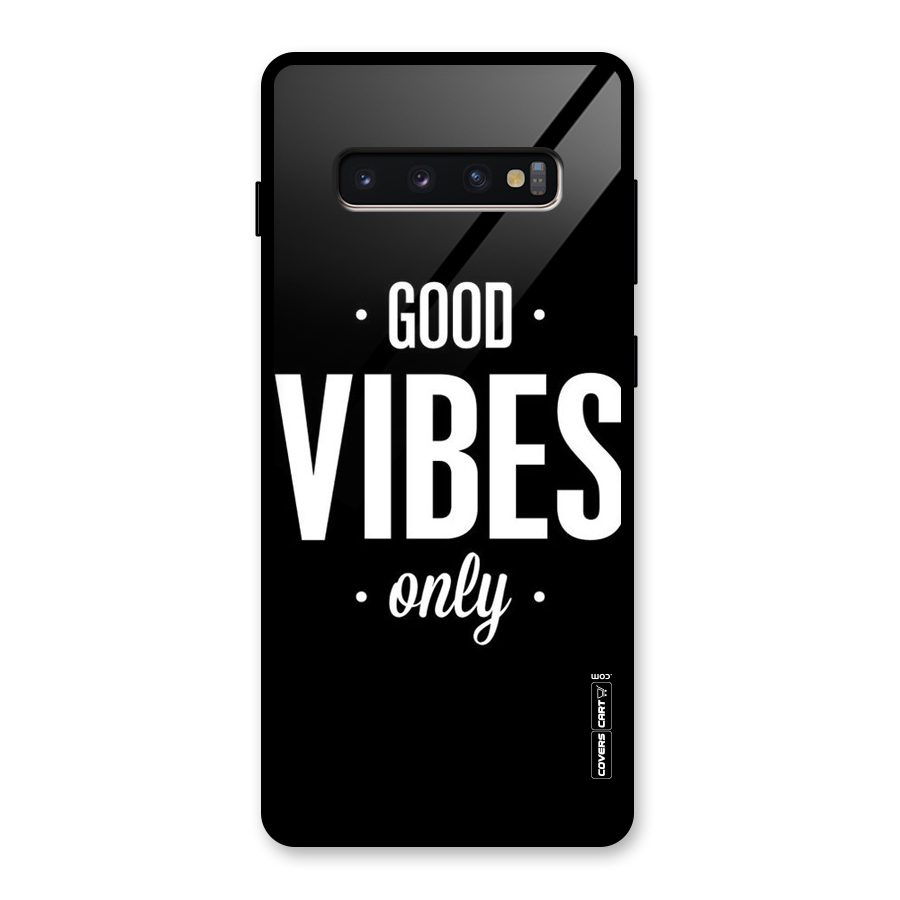 Just Vibes Glass Back Case for Galaxy S10 Plus