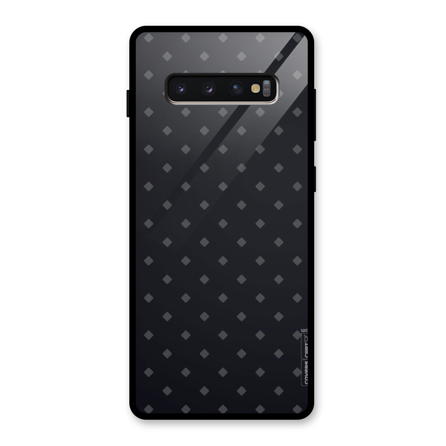 Lavish Diamond Pattern Glass Back Case for Galaxy S10 Plus