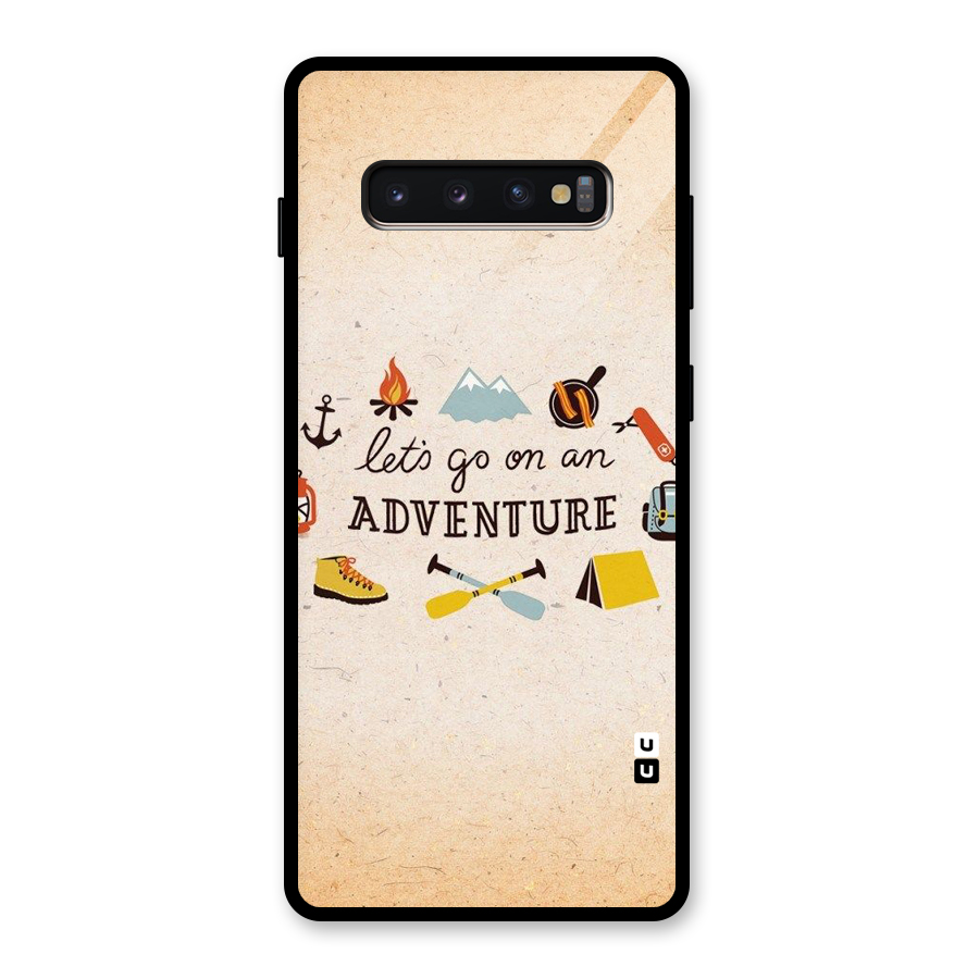 Lets Adventure Life Glass Back Case for Galaxy S10 Plus