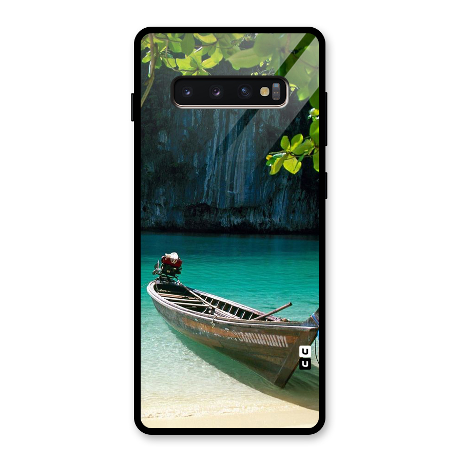 Lets Cross Over Glass Back Case for Galaxy S10 Plus