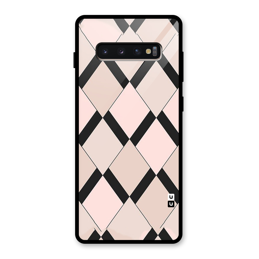 Light Pink Glass Back Case for Galaxy S10 Plus