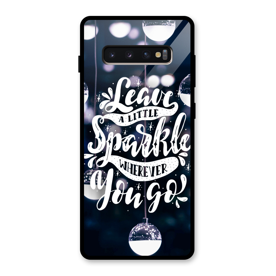 Little Spark Glass Back Case for Galaxy S10 Plus