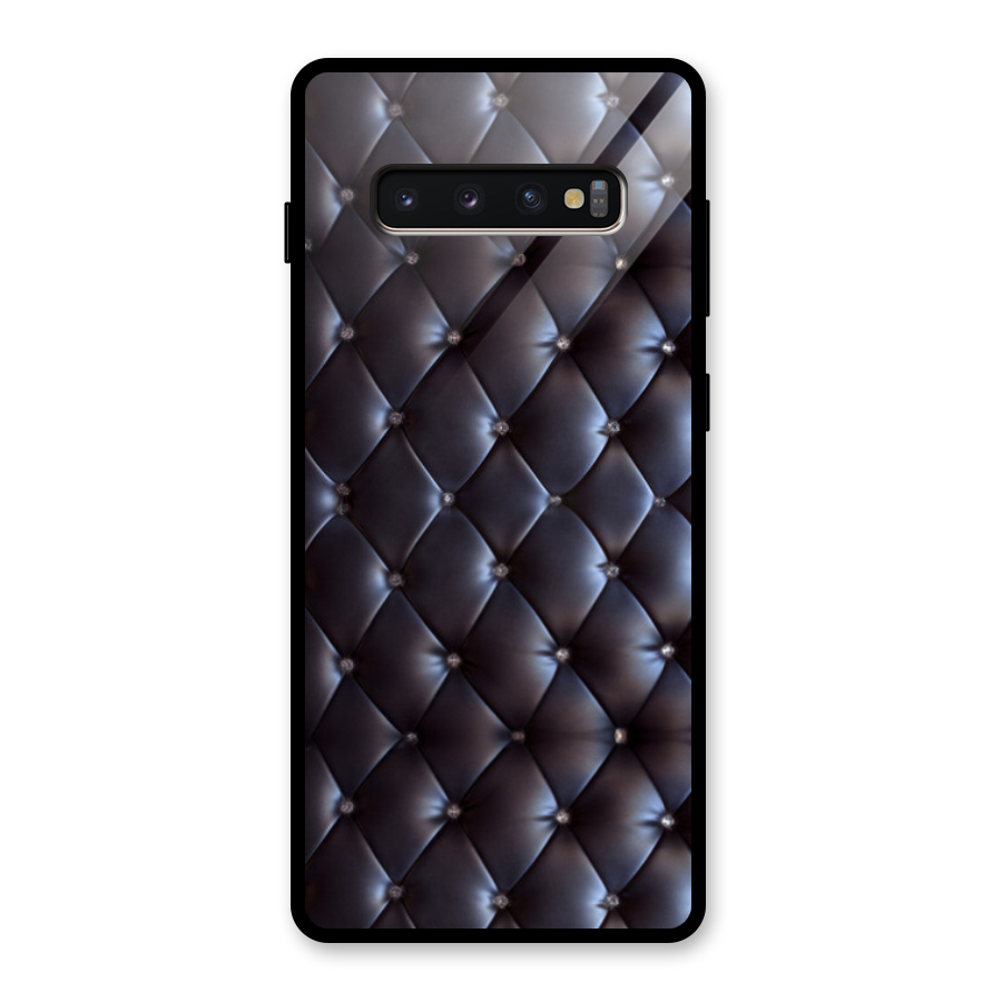 Luxury Pattern Glass Back Case for Galaxy S10 Plus