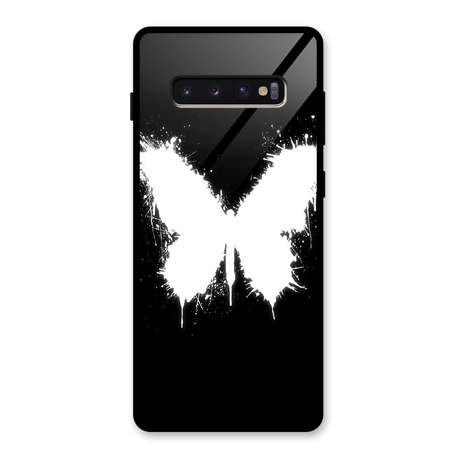 Magic Butterfly Glass Back Case for Galaxy S10 Plus