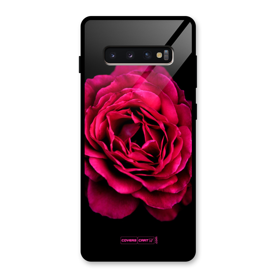 Magical Rose Glass Back Case for Galaxy S10 Plus