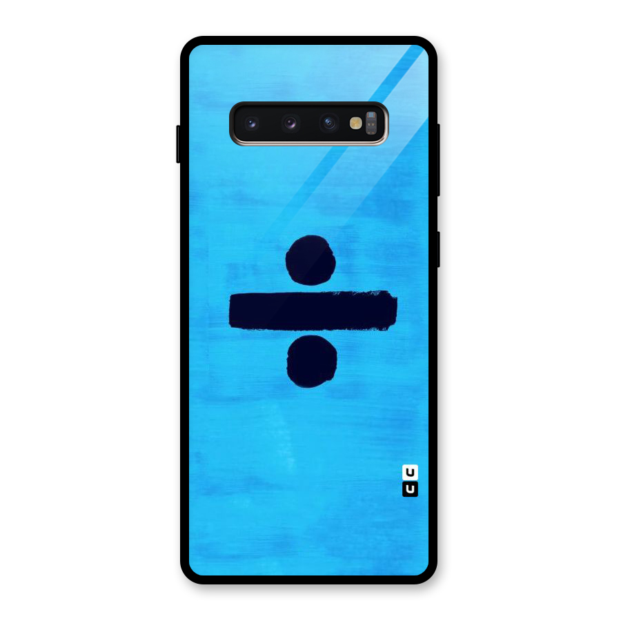 Math And Blue Glass Back Case for Galaxy S10 Plus