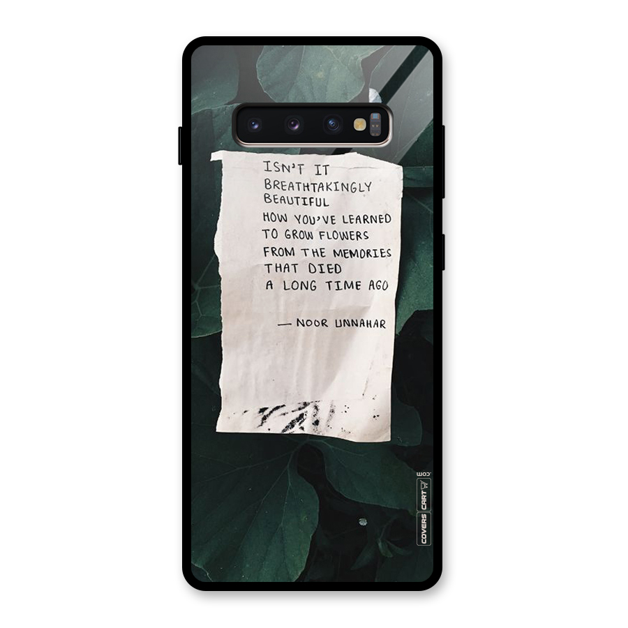 Memories Glass Back Case for Galaxy S10 Plus