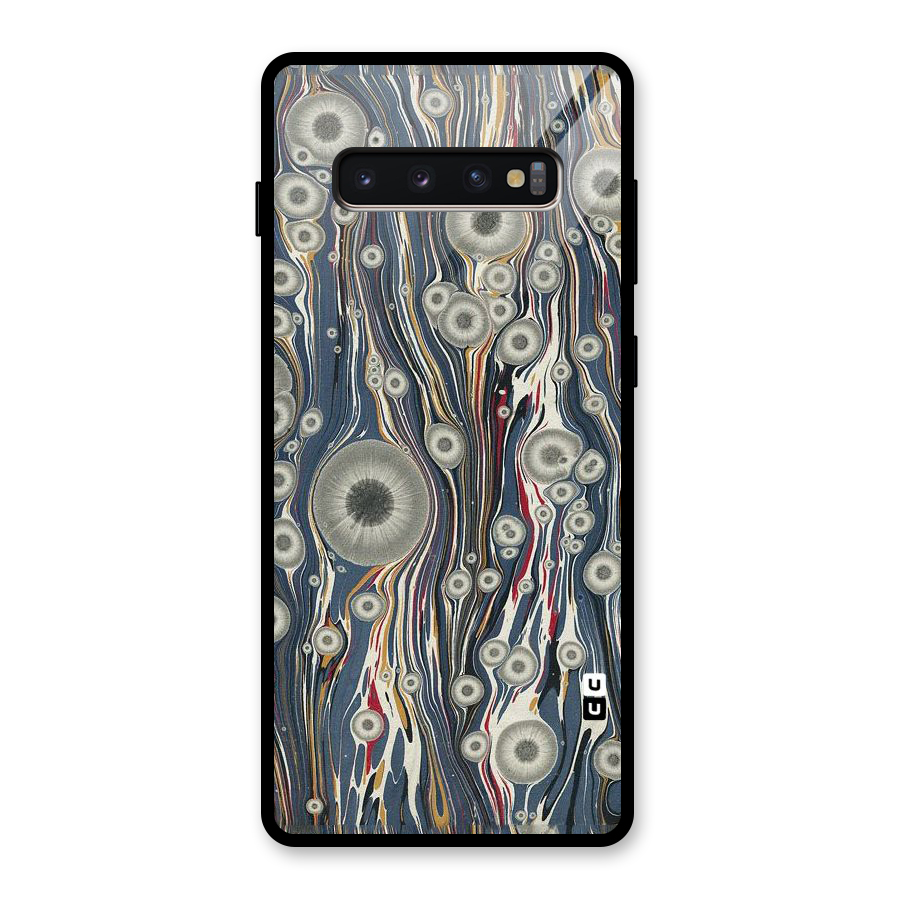 Mini Circles Glass Back Case for Galaxy S10 Plus